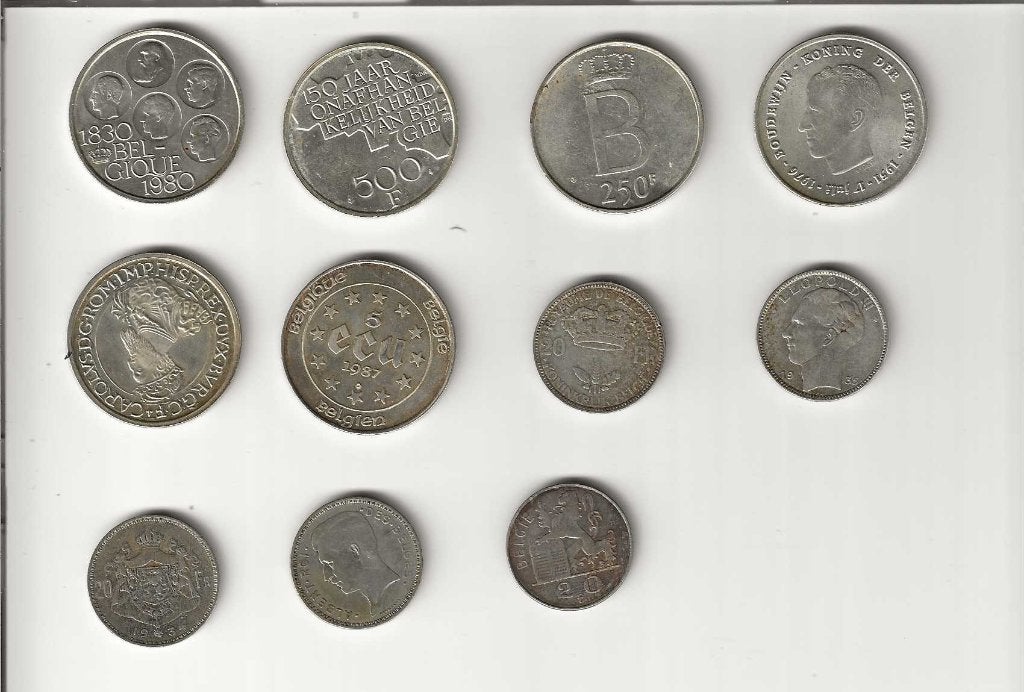 Belgische zilveren munten, Enlèvement ou Envoi, Argent, Série, Argent