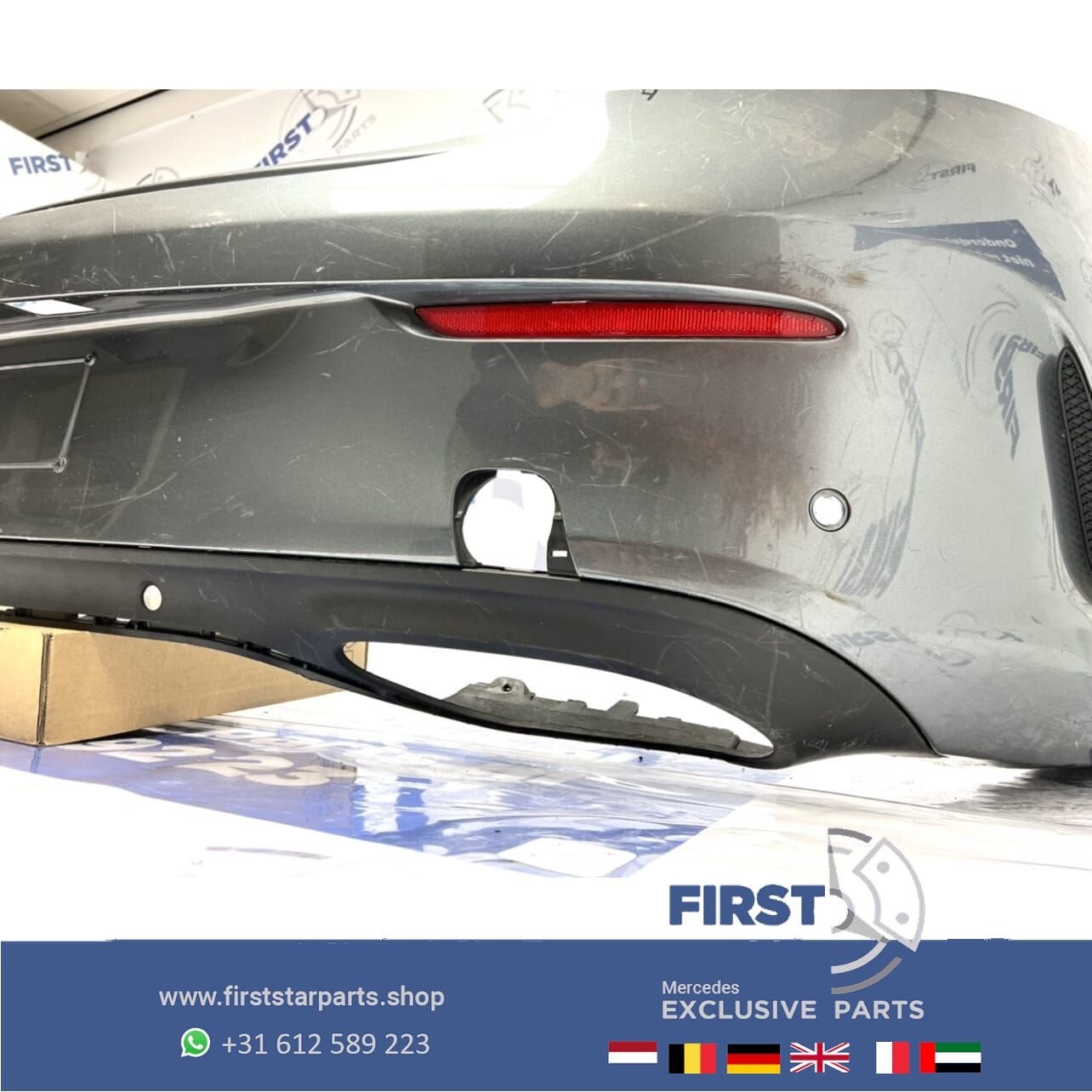 A205 C205 Mercedes C Klasse C43 AMG ACHTERBUMPER 2014-2019 O, Gebruikt, -, Ophalen of Verzenden, Achter