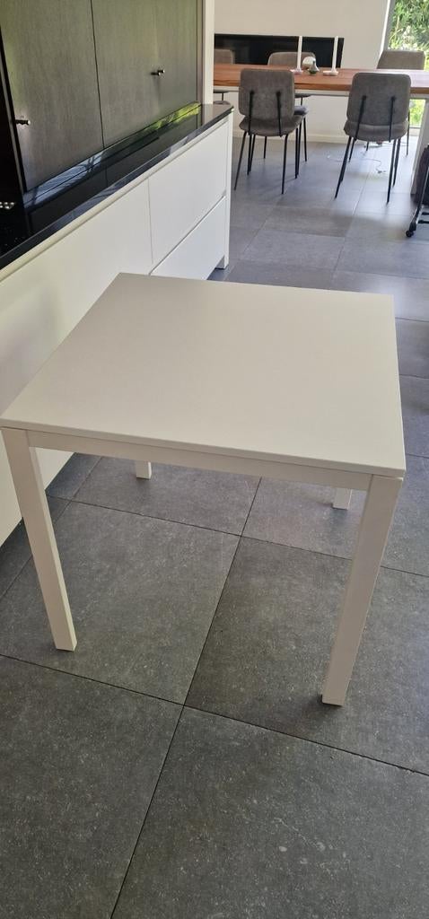 witte tafel 75cm x 75cm, Huis en Inrichting, Tafels | Eettafels, Ophalen