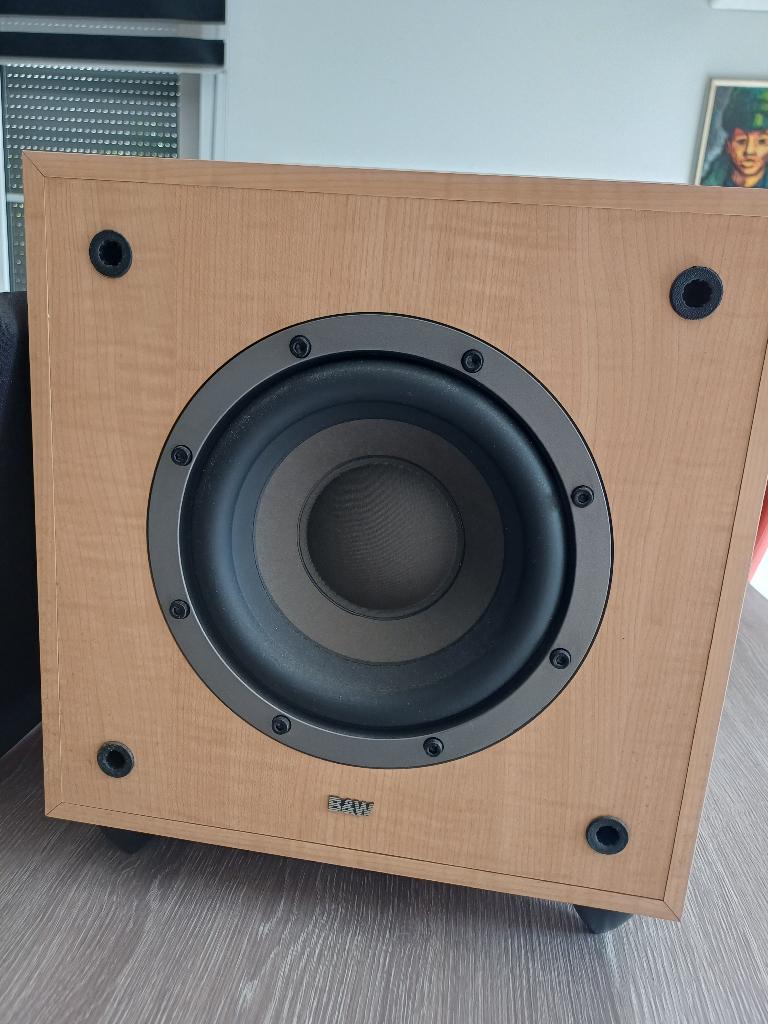 B&W ASW300 BASSBOX 120WATT RMS., Audio, Tv en Foto, Luidsprekerboxen, Ophalen, Subwoofer, Zo goed als nieuw, Bowers & Wilkins (B&W)