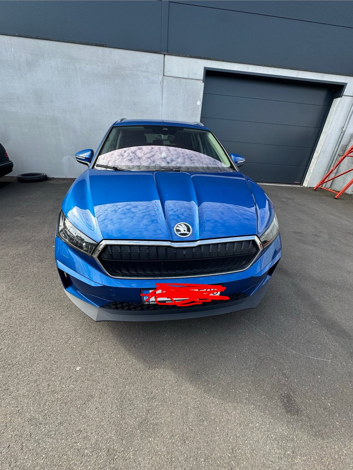 Skoda Enyaq IV80 10/2021, Automaat, Blauw, Leder, Elektrisch