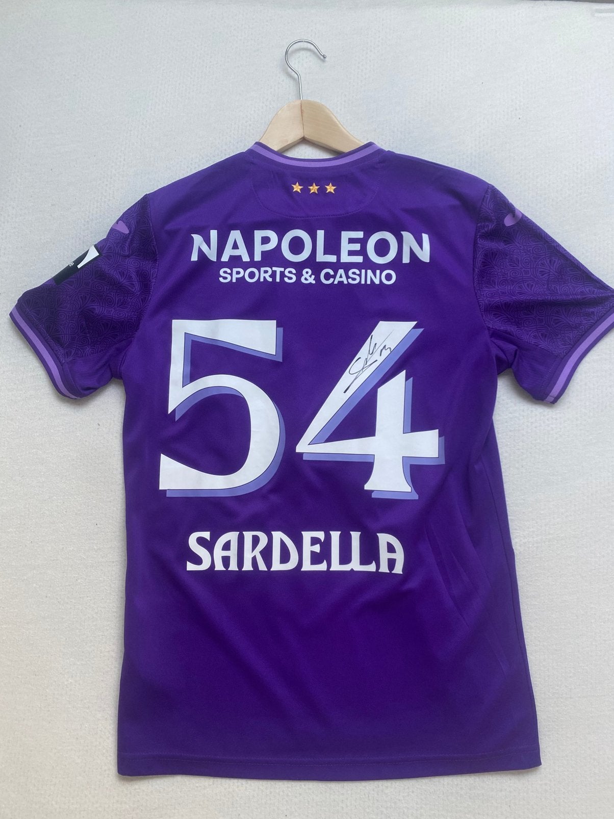 Matchworn Killian Sardella shirt + certificaat, Verzamelen, Ophalen of Verzenden, Zo goed als nieuw, Shirt