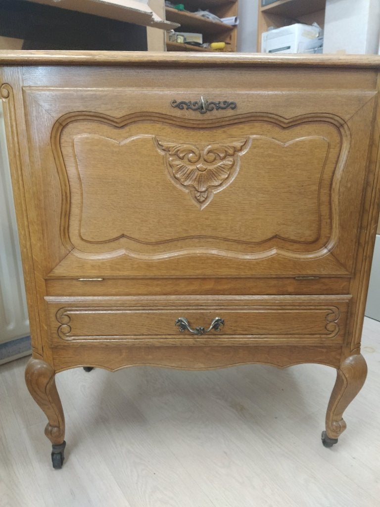 Eiken commode, Huis en Inrichting, Kasten | Ladekasten, Gebruikt, Minder dan 100 cm, 50 tot 100 cm, 25 tot 50 cm, Eikenhout, 1 of 2 laden