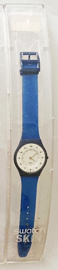 SWATCH Skin extra-plate Mono Blue SFN100, NEUVE, avec boîte, Verzamelen, Overige Verzamelen, Nieuw, Ophalen of Verzenden