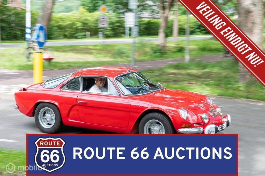 Alpine A110 1300 Berlinette | 1971 | Route 66 Auctions, Auto's, Renault, Zwart, Bedrijf, Handgeschakeld