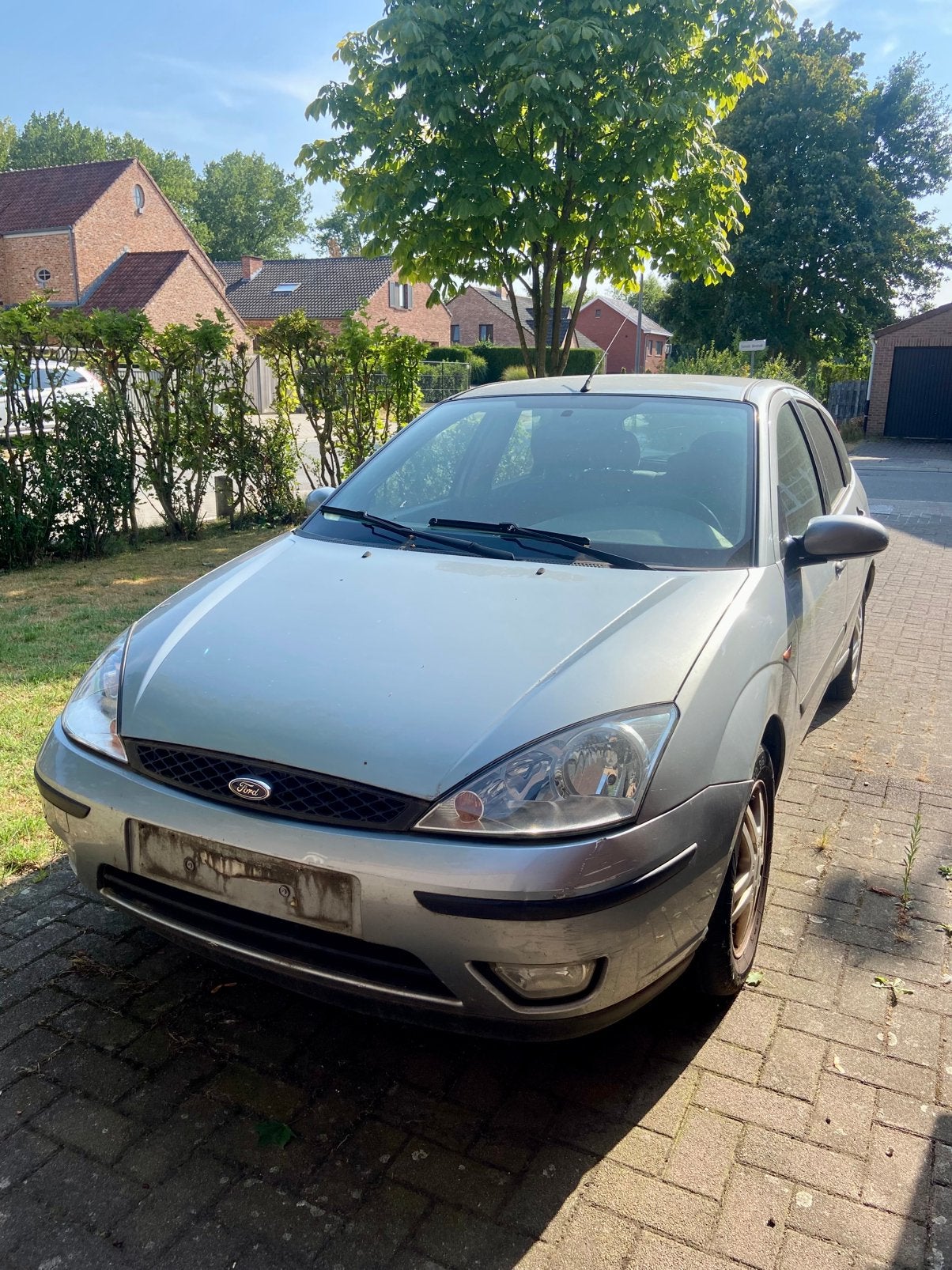 Ford Focus  benzine 1596 motoronhoud niet gekeurd zie tekst, Autos, Focus, Argent ou Gris, Achat, 4 portes