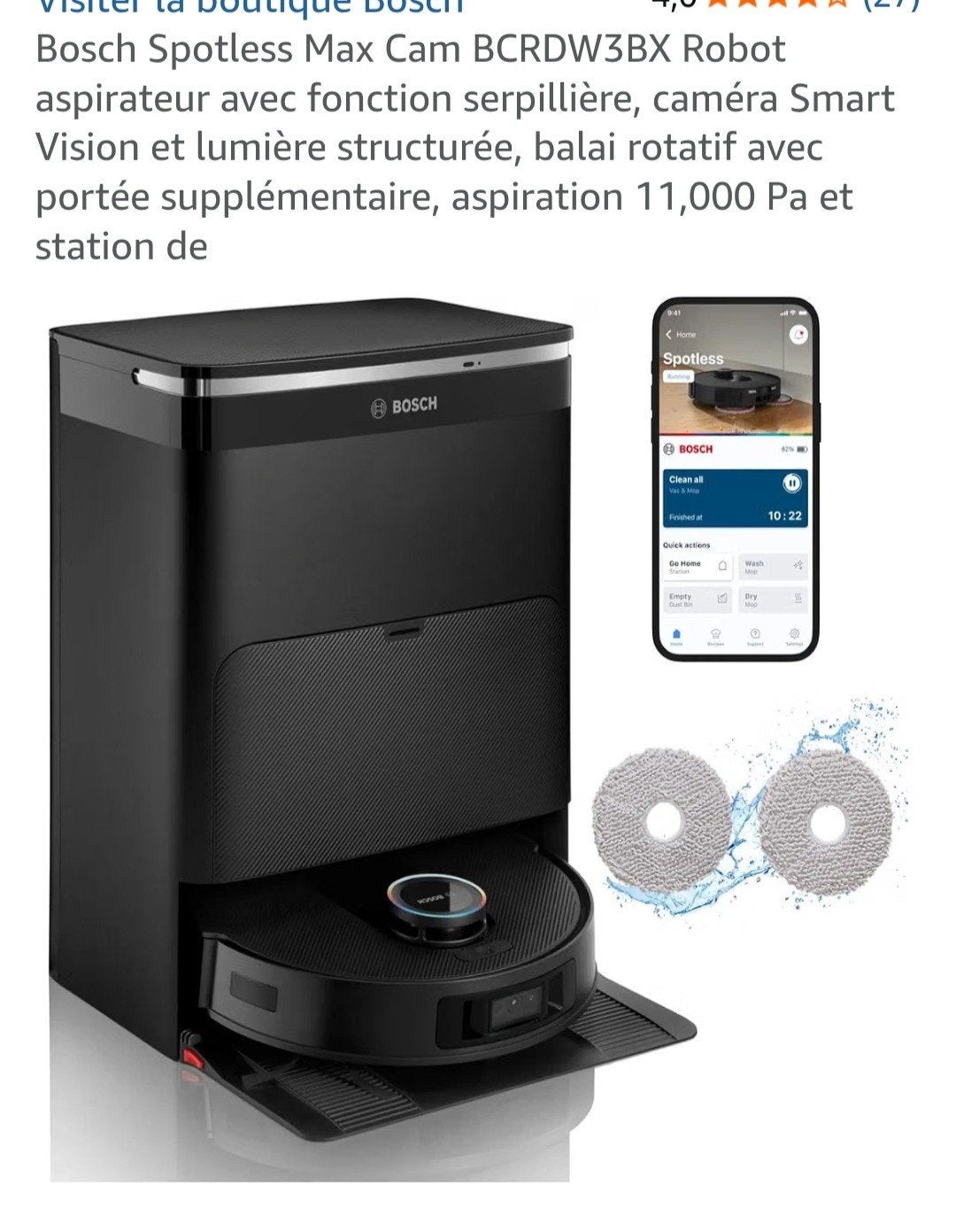 Aspirateur-laveur Bosch Max Cam. Neuf, Electroménager, Enlèvement