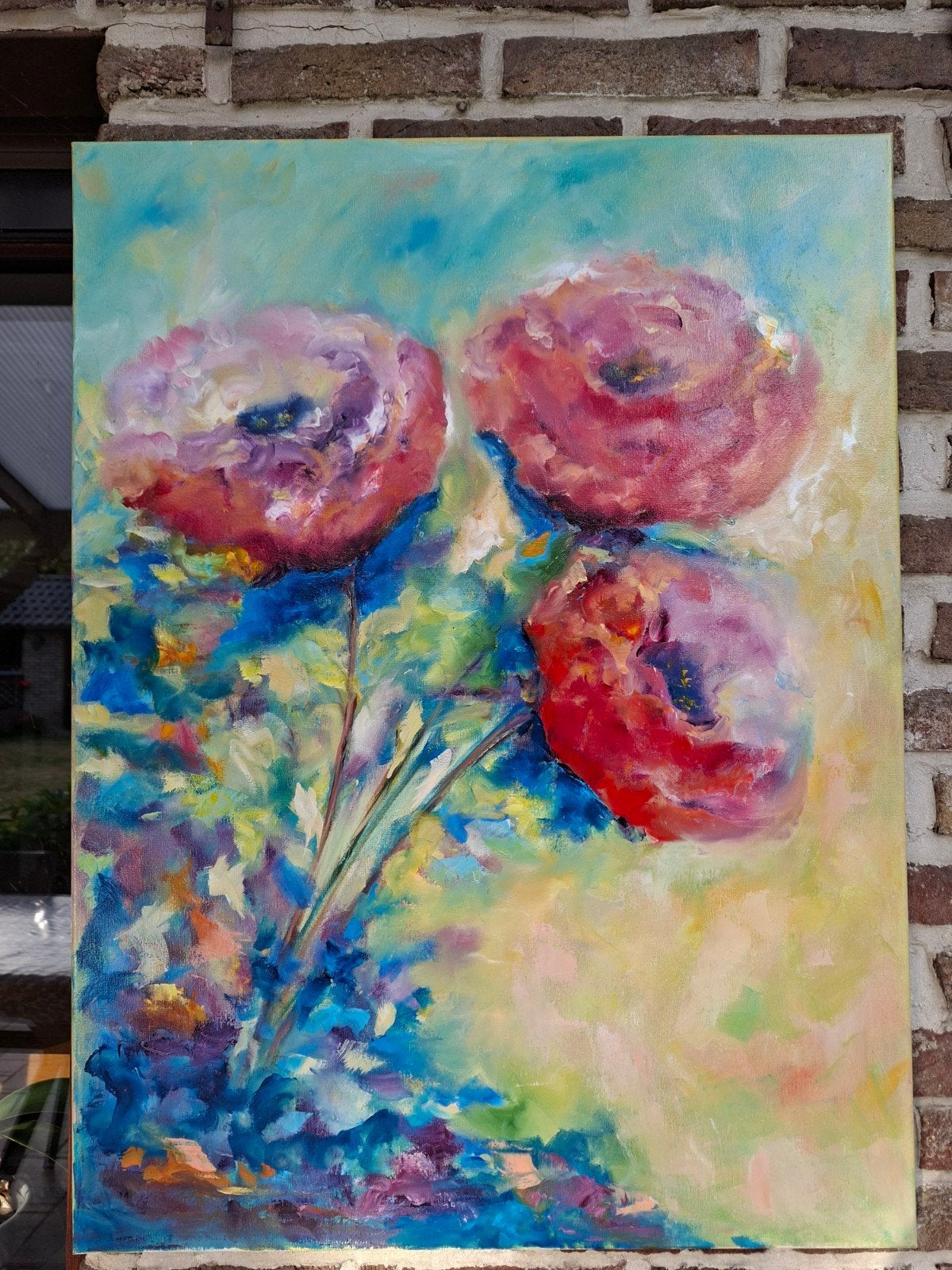 peinture unique a l’huile fait main, Antiquités & Art, Enlèvement ou Envoi