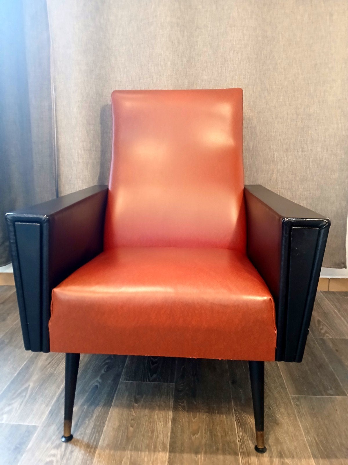 " Superbe fauteuil vintage rétro – Années 50/60, Maison & Meubles, Enlèvement, Métal