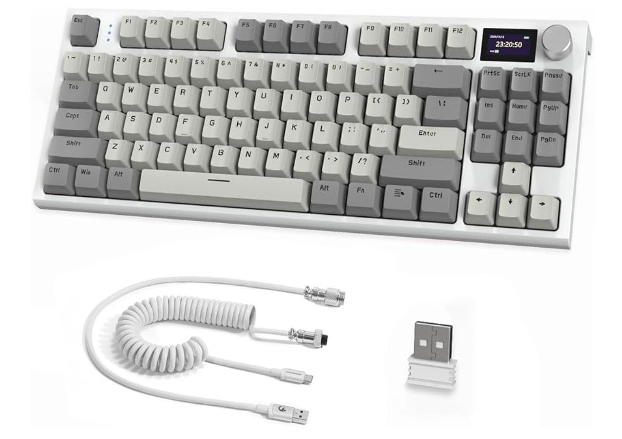 ATTACK SHARK K86 75% Wireless Mechanical Keyboard, Informatique & Logiciels, Claviers, Enlèvement, Qwerty, Comme neuf