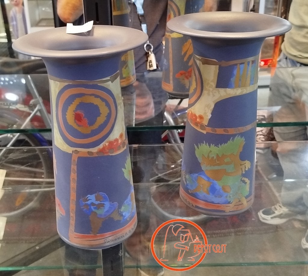 Paire de vases Rosenthal Studio-Linie – Gilbert Portanier, Antiek en Kunst, Antiek | Vazen, Ophalen