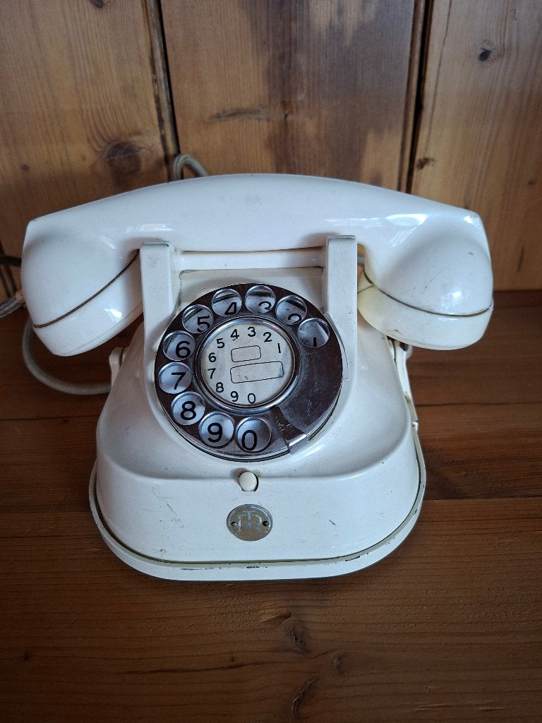Vintage Belgische RTT 56A Telefoon ivoorkleurig, Enlèvement ou Envoi, Maison et Meubles