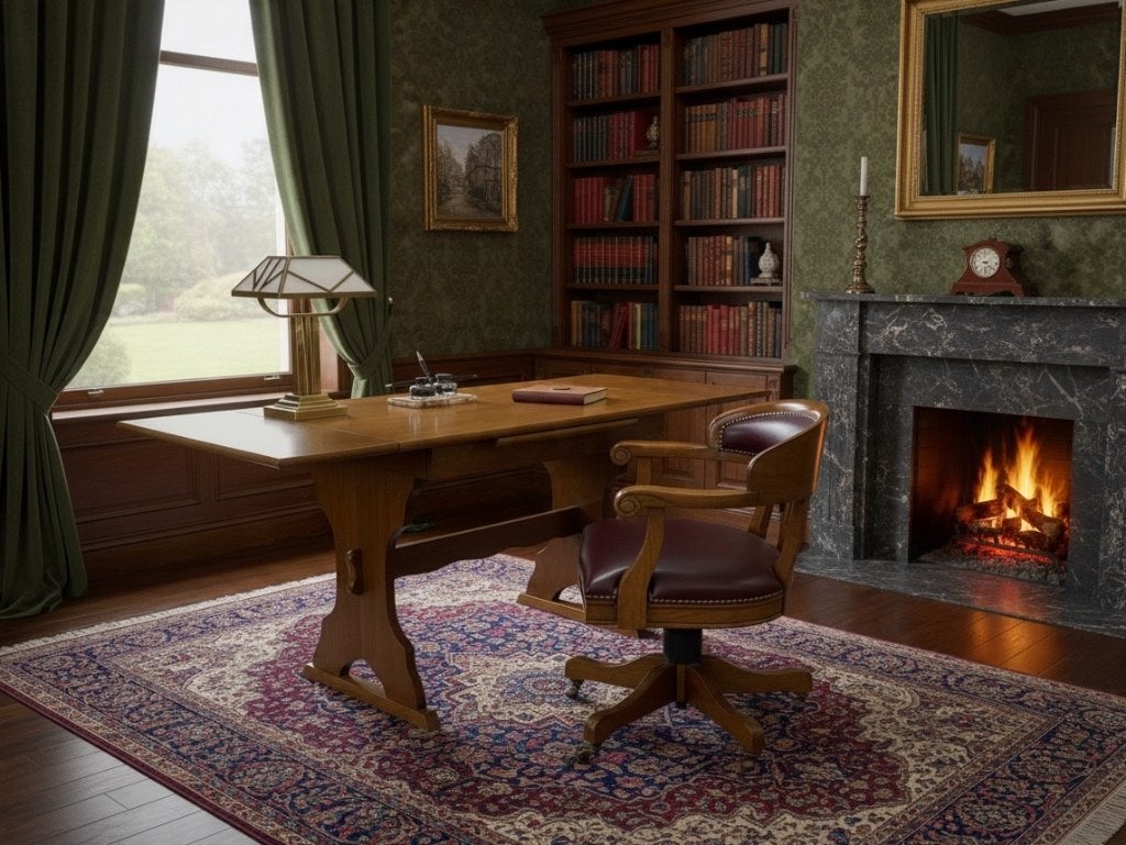 vintage houten tafel / antiek houten bureau, Enlèvement