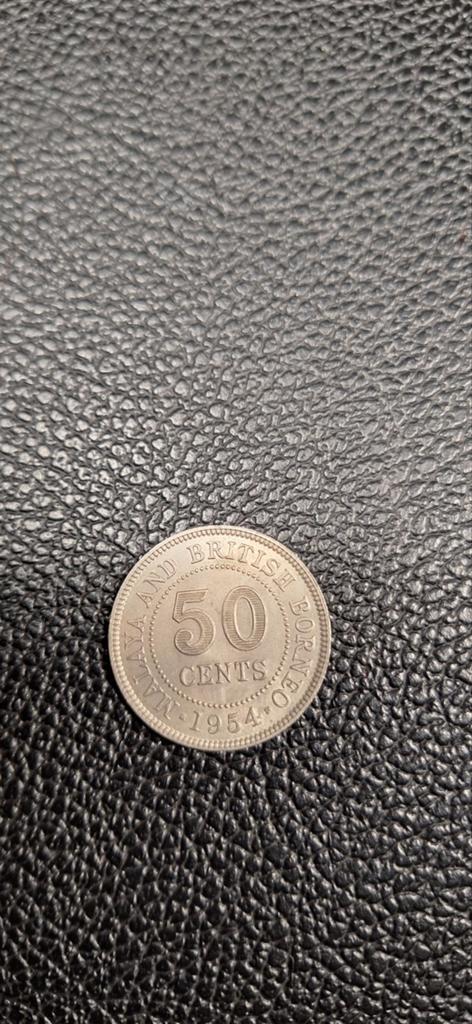 2#    Malaya and british borneo 50 cent 1954, Enlèvement ou Envoi