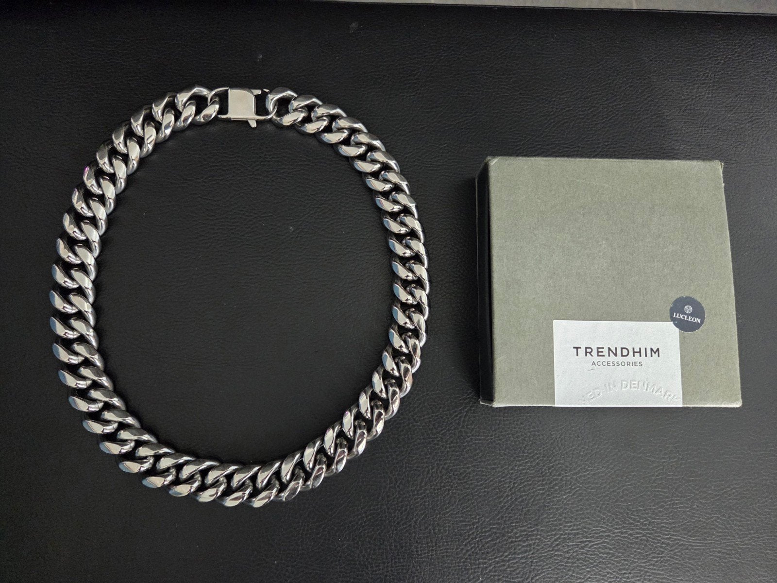 18mm Zilverkleurige Stalen Schakelketting 50 cm, Ophalen, Nieuw, Zilver, Overige materialen