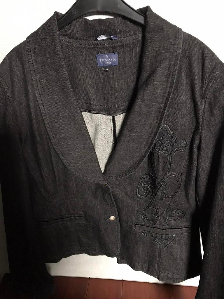 Trussardi jeansvest, Kleding | Dames, Ophalen of Verzenden, Nieuw, Maat 46/48 (XL) of groter, Jasje
