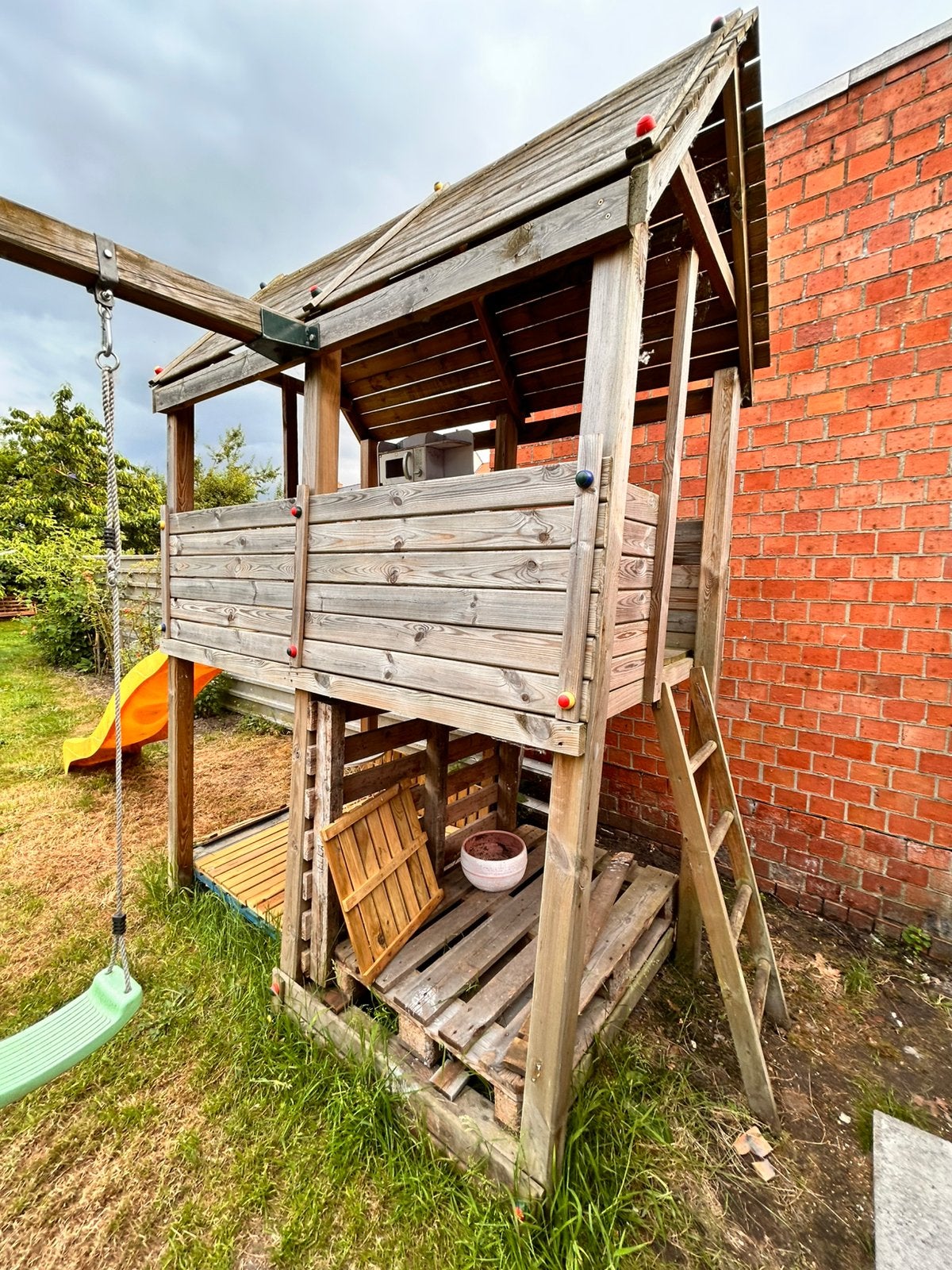 Aire de jeux extérieure, 2 balançoires et toboggan, Enfants & Bébés, Jouets | Extérieur | Aires de jeux, Enlèvement, Utilisé, Balançoire