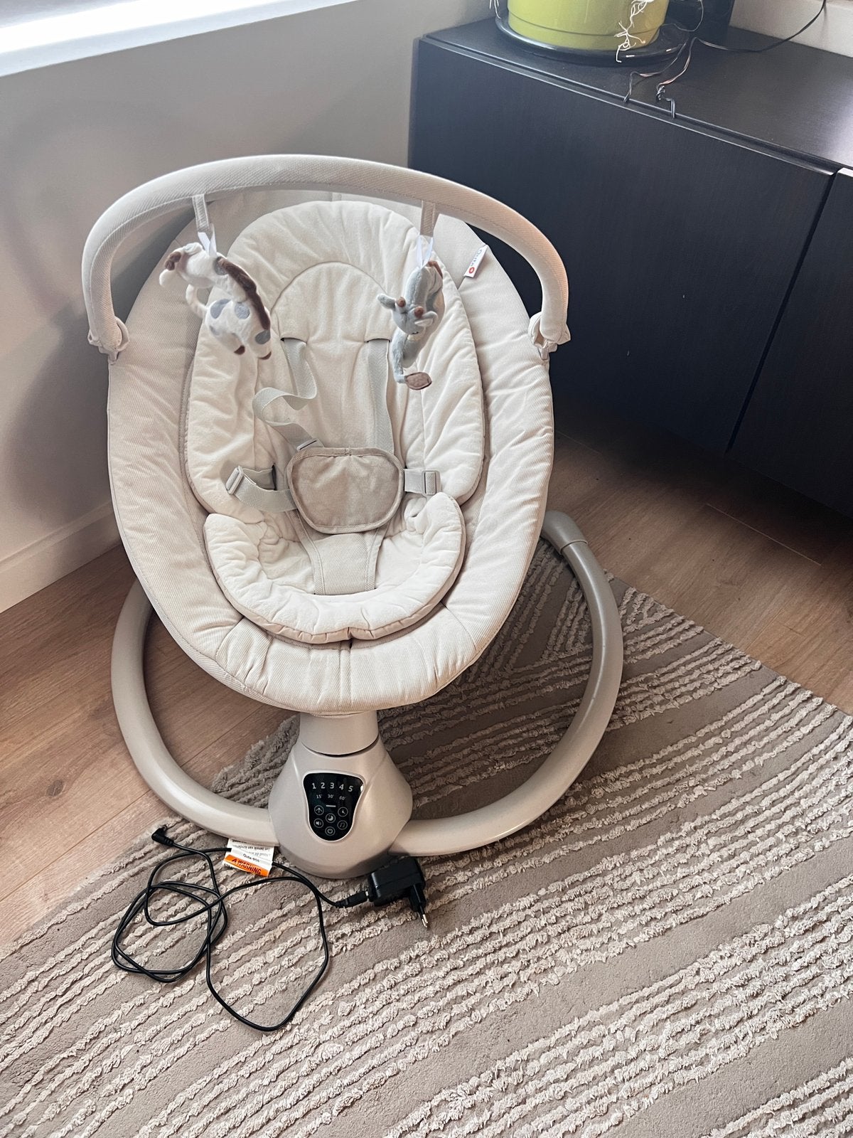 Wipstoel Qute 2.0 oatmeal, Kinderen en Baby's, Wipstoeltjes, Ophalen of Verzenden, Zo goed als nieuw, Wipstoel