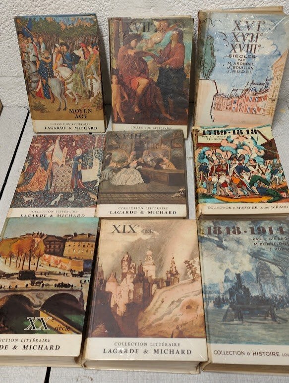 Lot de 9 livres sur la littérature du moyen âge au 20éSiècle, Livres, Enlèvement ou Envoi, Utilisé, Lagarde Michard, Europe autre
