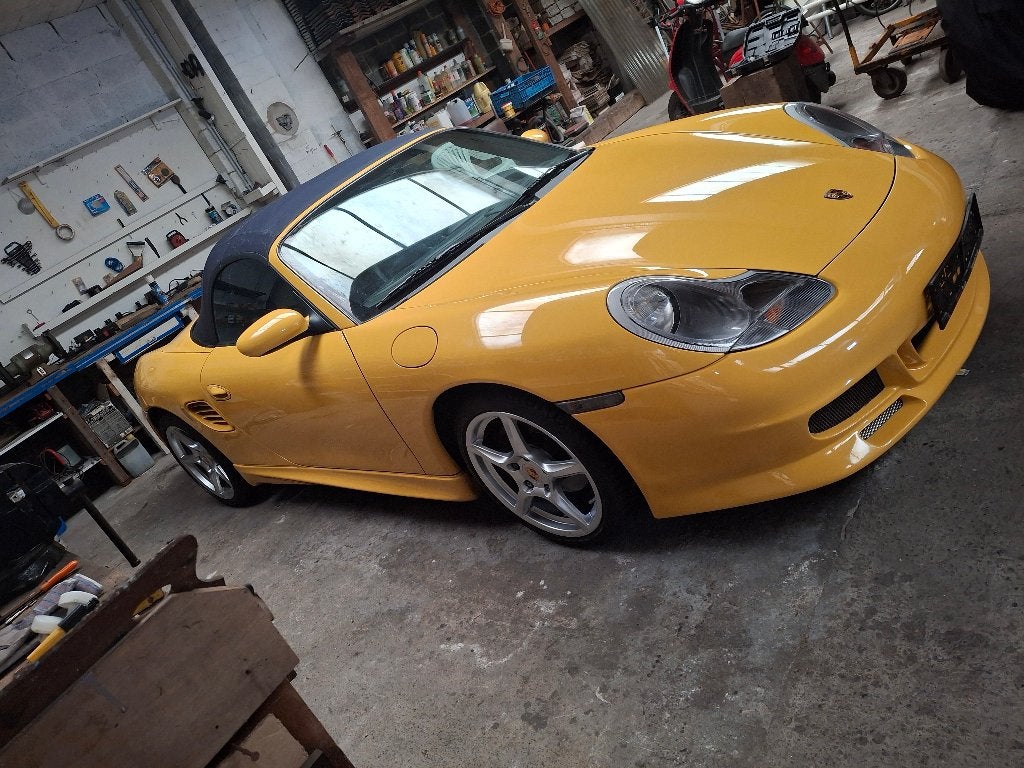 PORSCHE BOXSTER CABRIO IN NIEUW STAAT, Auto's, Porsche, Achterwielaandrijving, Zwart, 4 cilinders, Cabriolet