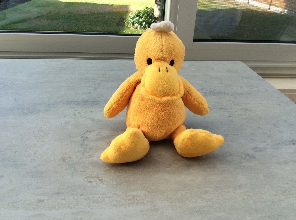 knuffel eend, Enfants & Bébés, Jouets | Peluches, Comme neuf, Canard, Lavable, Enlèvement