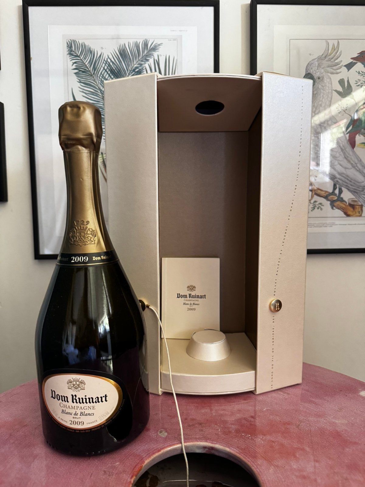 Dom Ruinart Blanc de Blancs 2009, Collections, Vins, Comme neuf, Enlèvement