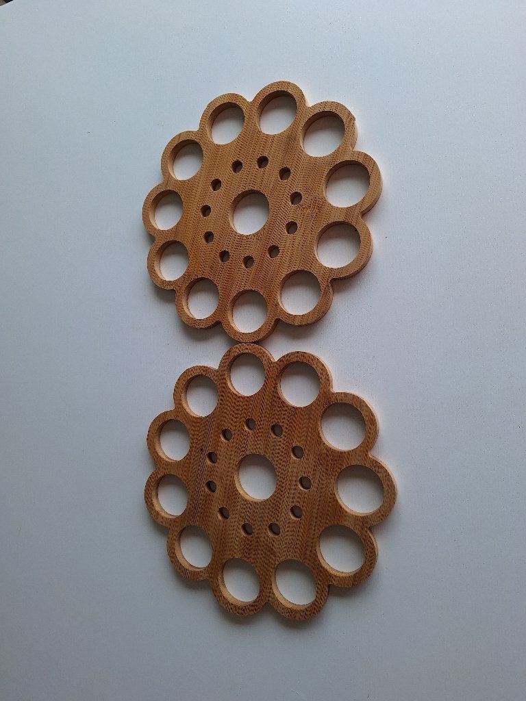 Houten  potten onderleggers, Huis en Inrichting, Ophalen, Zo goed als nieuw, Hout
