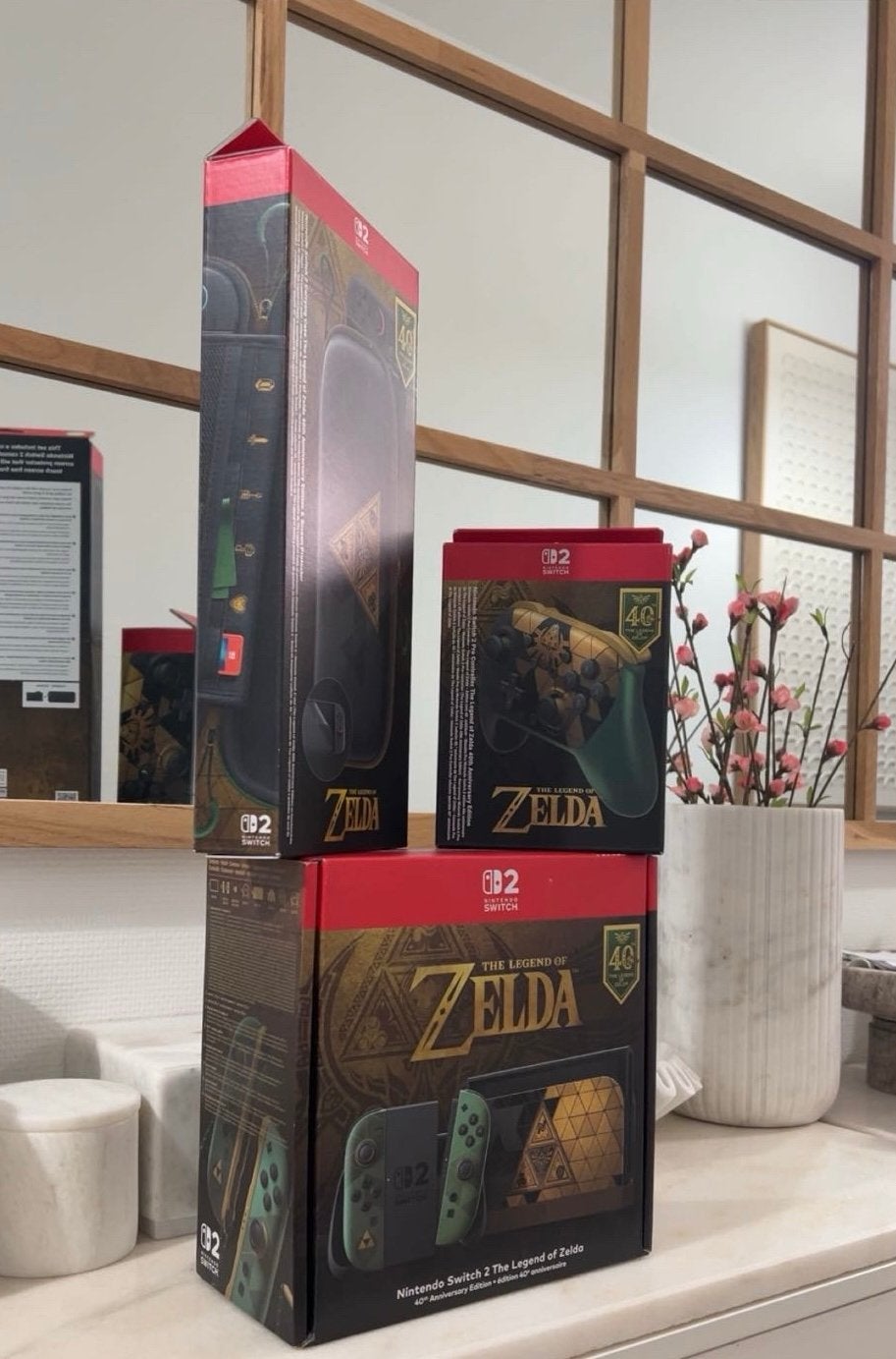 Nintendo Switch 2 The Legend of Zelda 40th Anniversary, Ophalen, Nieuw, Met 3 controllers of meer