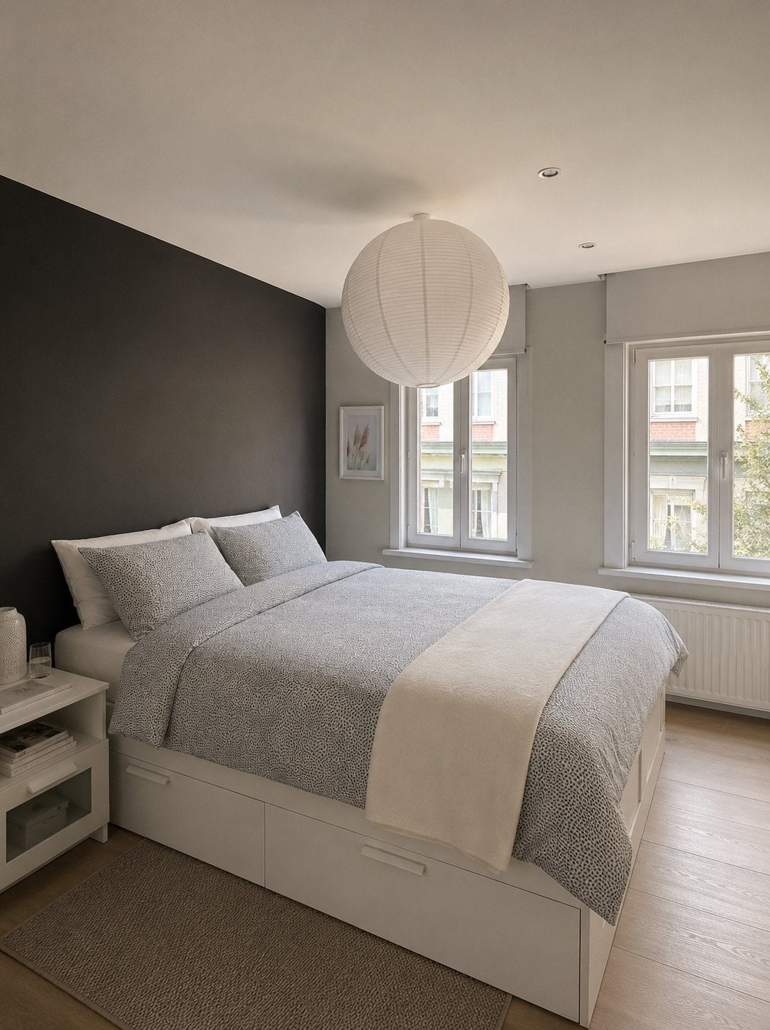 IKEA Bed Brimmes met Opbergruimte + Matras Inbegrepen, Huis en Inrichting, Slaapkamer | Bedden, Zo goed als nieuw, Ophalen