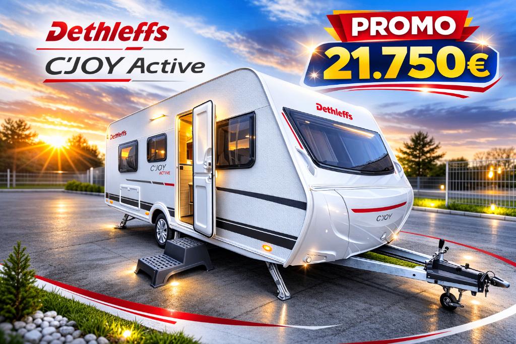 Dethleffs C’joy 460 LE “Active” – 2026, Caravanes & Camping, Caravanes, Entreprise, jusqu'à 4, 750 - 1000 kg, Siège de train, Dethleffs