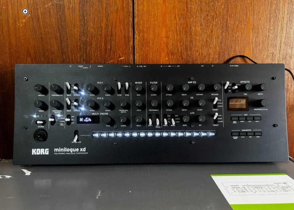 Synthétiseur analogique à 4 voix Korg minilogue XD, Musique & Instruments, Enlèvement ou Envoi, Utilisé, Autres nombres, Korg
