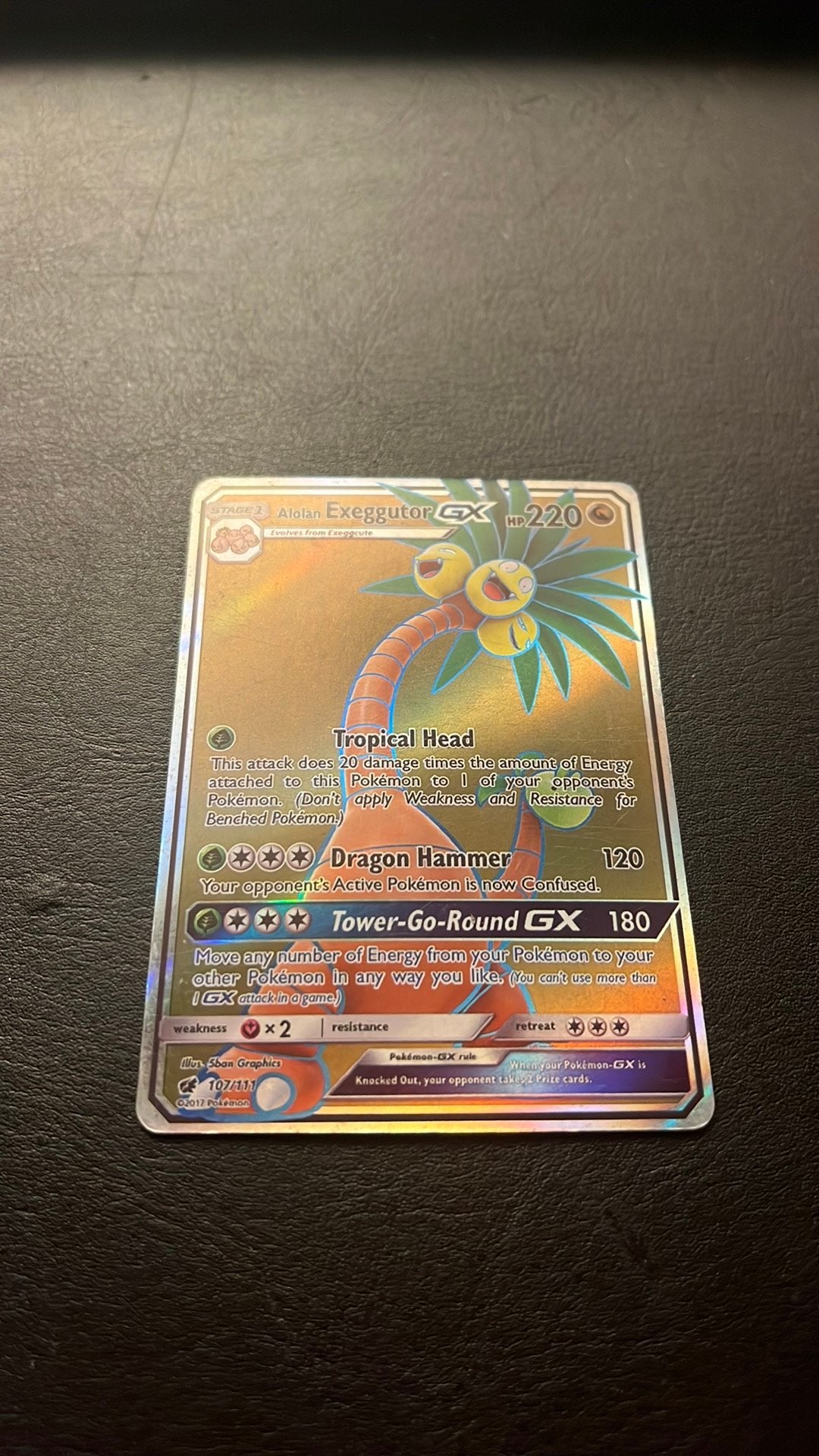Alolan Exeggutor GX 107/111, Ophalen of Verzenden, Zo goed als nieuw