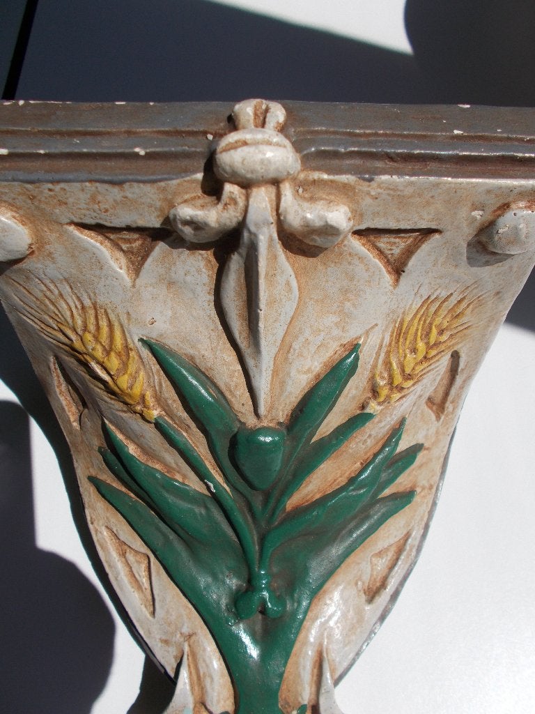 Prachtige antieke beeldensteun ( kerk) 1938 console, Verzamelen, Religie, Ophalen of Verzenden, Gebruikt