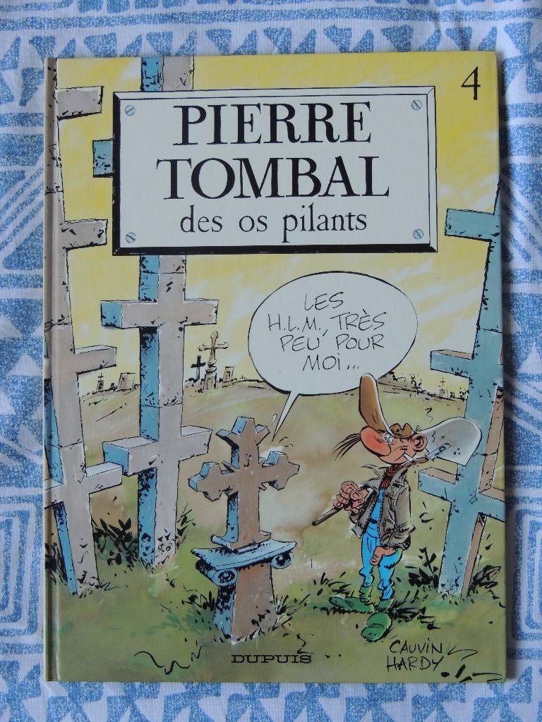 Pierre Tombal 4. Des os pilants EO hardcover, Boeken, Stripverhalen, Gelezen, Eén stripboek, Ophalen of Verzenden