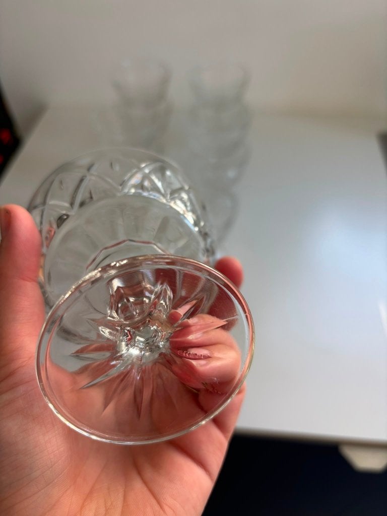12 vintage Franse champagne coupes REIMS, Antiek en Kunst, Ophalen