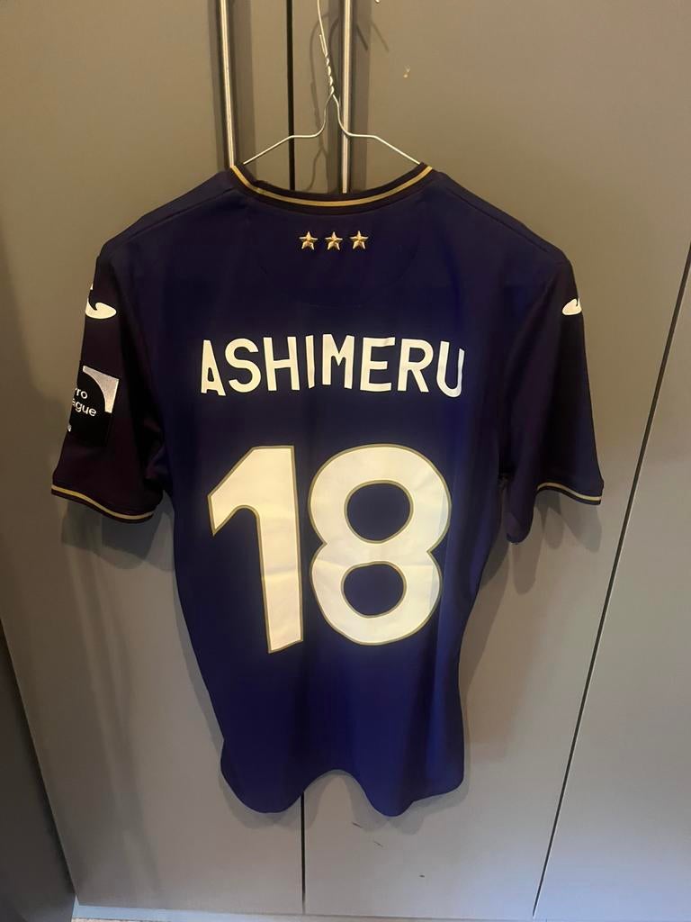 Matchworn ashimeru anderlecht size small, Verzamelen, Verzenden, Zo goed als nieuw