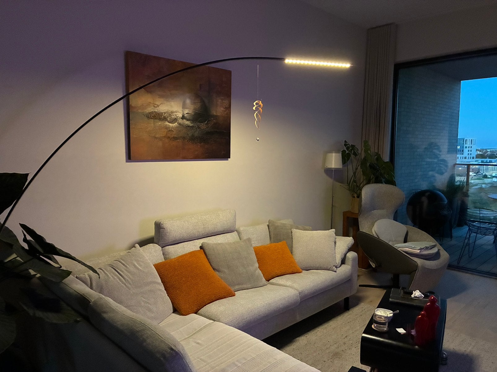 Design Vloerlamp Led, Huis en Inrichting, Ophalen, Overige materialen, 200 cm of meer, Overige fittingen