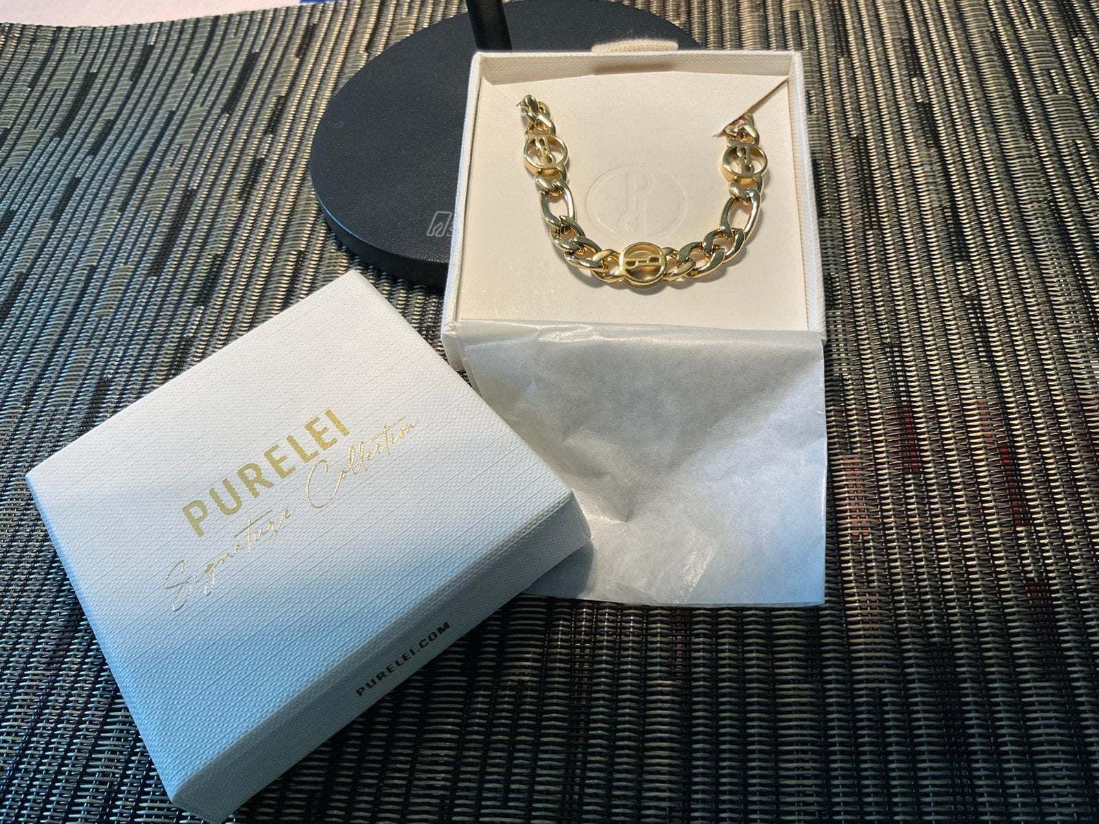 Purelei armband * Nieuw *, Handtassen en Accessoires, Armbanden, Ophalen of Verzenden, Nieuw, Goud, Staal