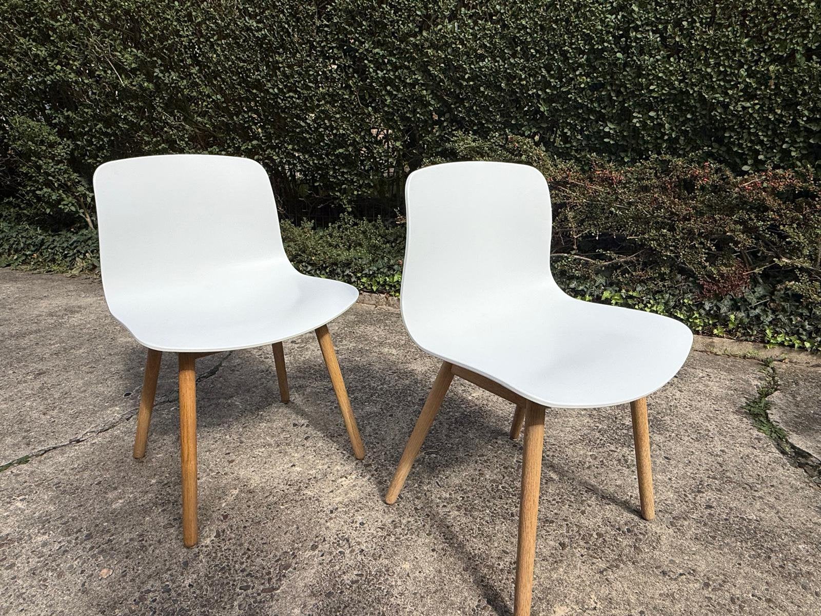 Chaises Hay AC12 lot de 2, Maison & Meubles, Enlèvement, Comme neuf, Blanc