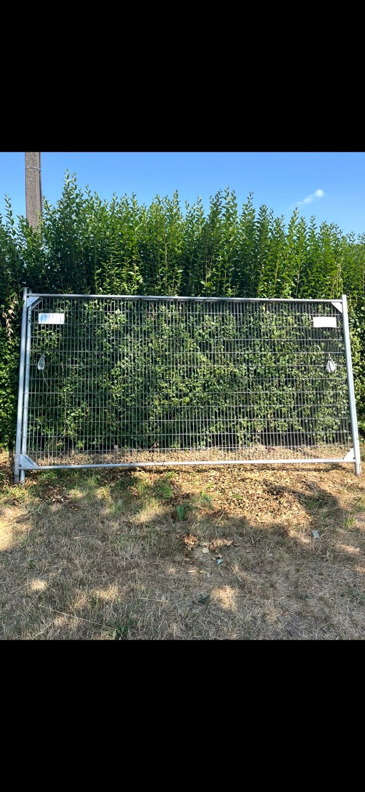 Werfhek verstevigd 2 stuks, Tuin en Terras, Ophalen, Gebruikt, IJzer