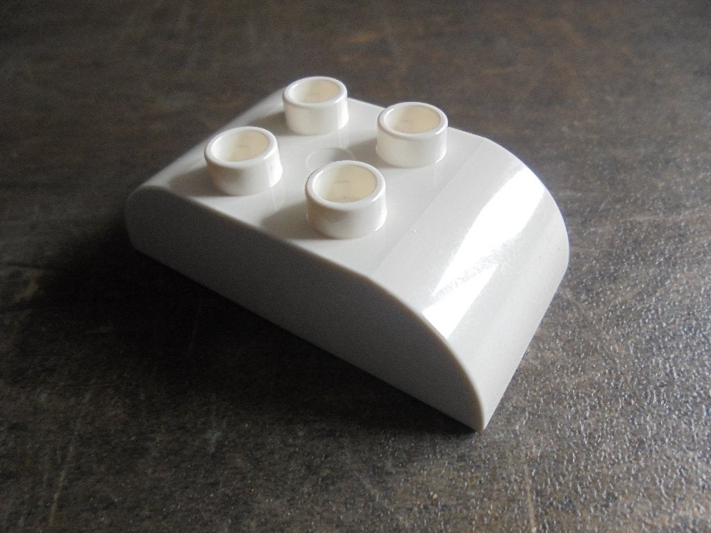 Lego Duplo Brick 2x4 Slope Curved Double (zie foto's), Ophalen of Verzenden, Gebruikt, Losse stenen, Duplo