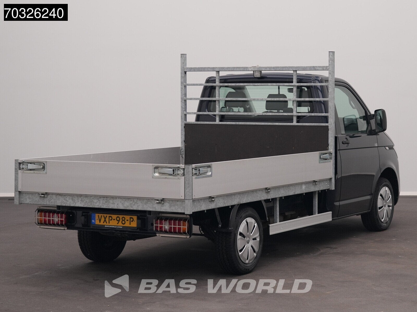 Volkswagen Transporter 110pk Open Laadbak Airco Cruise Euro6, Stof, Gebruikt, Euro 6, 4 cilinders