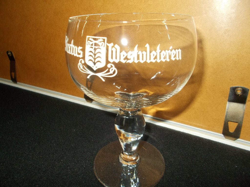 WESTVLETEREN Trappistenbier - Heel oud glas St. Sixtus Abdij, Ophalen, Gebruikt, Glas of Glazen, Overige merken