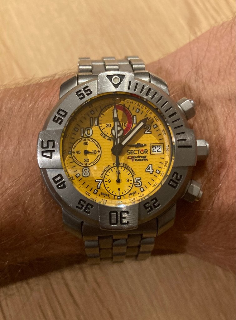 Sector Diving Team 1000 Automatic Titanium, Enlèvement