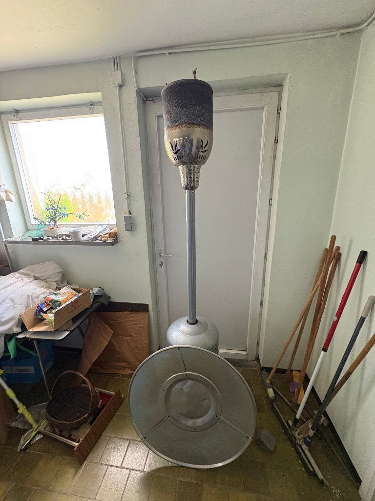 Terrasverwarmer op voet, Ophalen, Gebruikt, Waterbestendig, Vloer