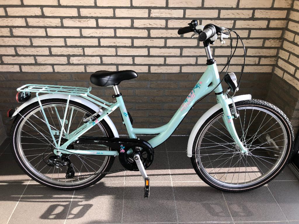 Meisjesfiets bnb bike 24 inch, Fietsen en Brommers, Ophalen, 24 inch, Velgrem, Versnellingen