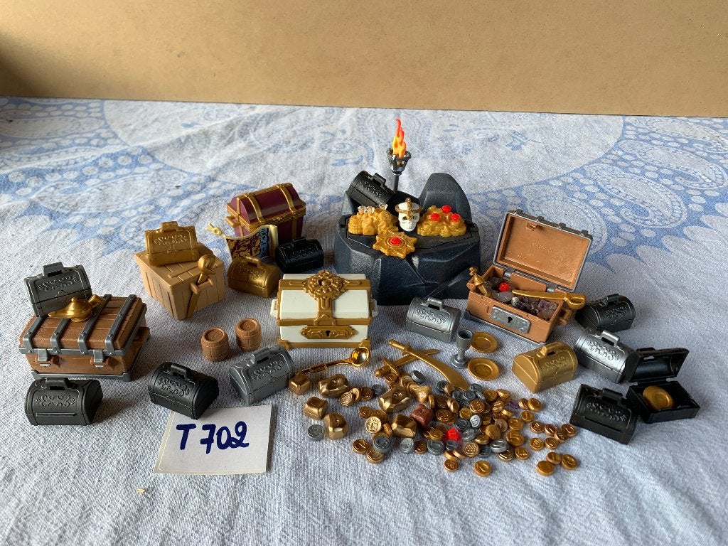 PLAYMOBIL: T702: GROTE PIRATENSCHAT, Kinderen en Baby's, Speelgoed | Playmobil, Ophalen of Verzenden, Zo goed als nieuw, Pirates
