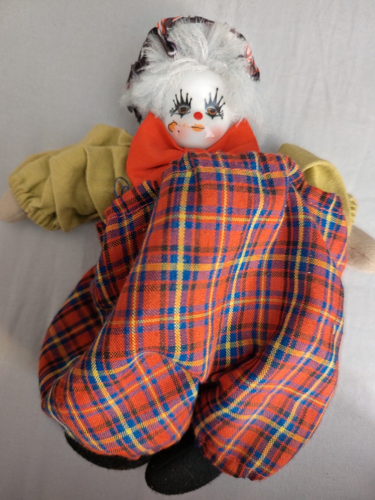 Vintage porseleinen Clown popje, Verzamelen, Verzenden, Zo goed als nieuw, Overige typen
