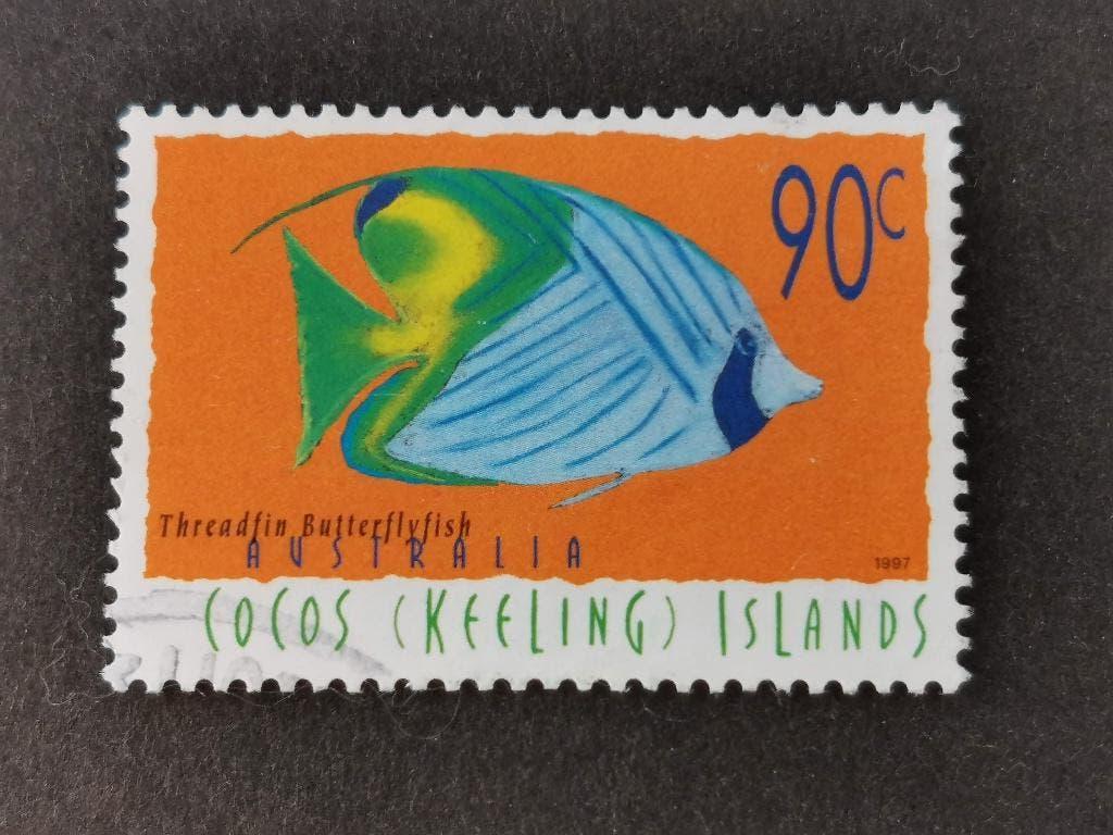 Cocos Keeling eilanden 1997 - vissen, Verzenden, Gestempeld