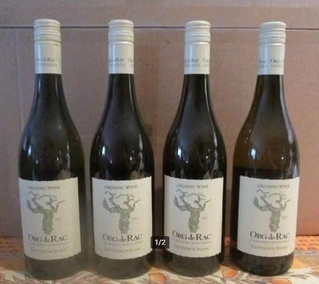 4x Org de Rac - Sauvignon Blanc - Afrique du Sud - 2017, Enlèvement ou Envoi, Pleine, Comme neuf, Vin blanc
